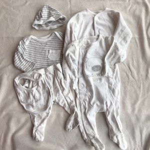 6 piece matching interchangeable unisex set